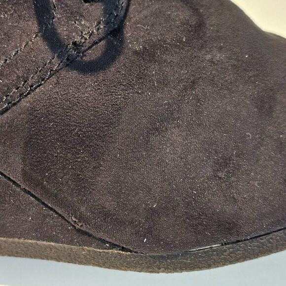 Route 66 Emerson Black Lace-Up Wedge Heel Ankle Bootie Women's Size 7M - Picture 11 of 13